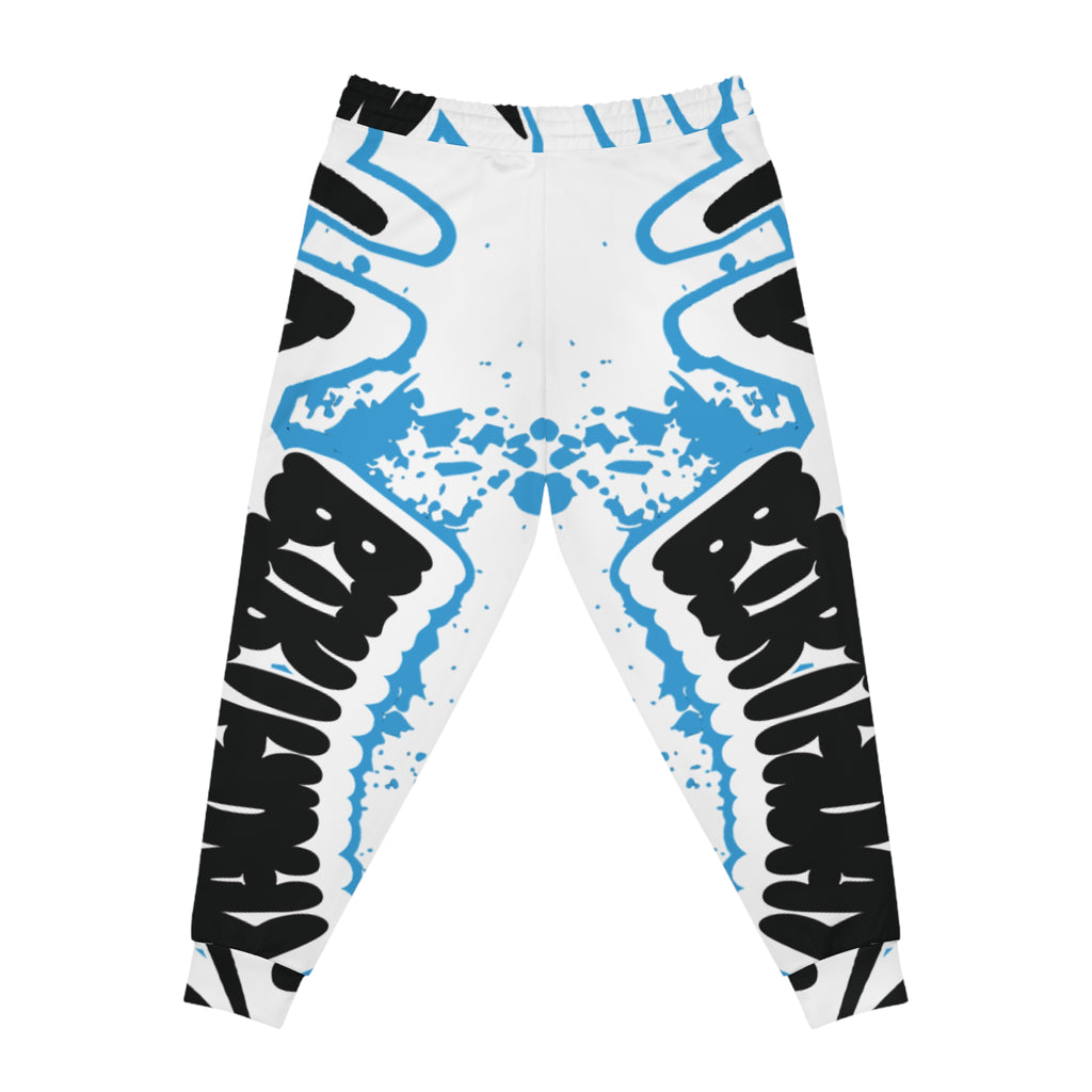 White Happy Birthday Joggers
