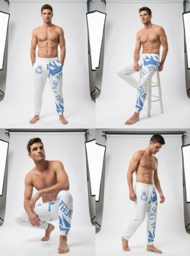 True Love White Joggers