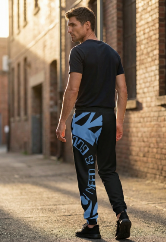 True Love Black Joggers