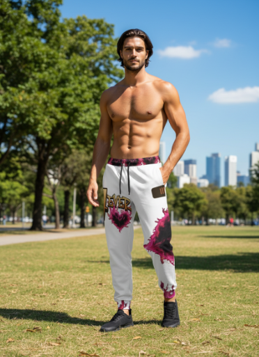 4Ever Loved White Joggers v1