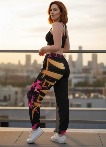 4Ever Loved Black Joggers v1